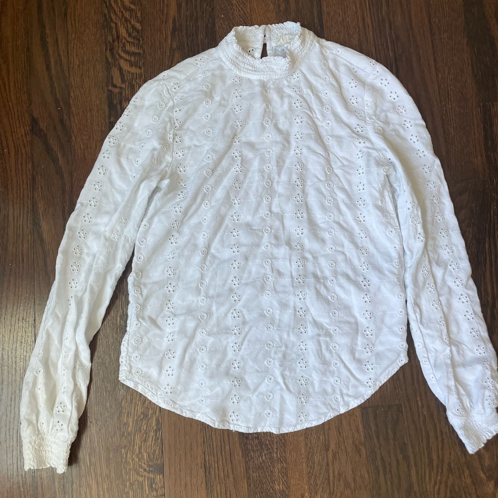 H&M white lace top